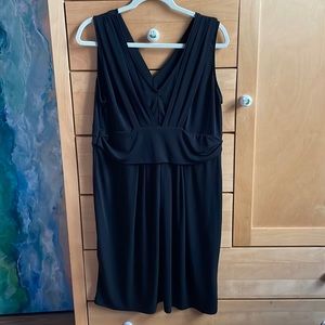 Simply Vera Wang Black Draped Criss Cross Dress